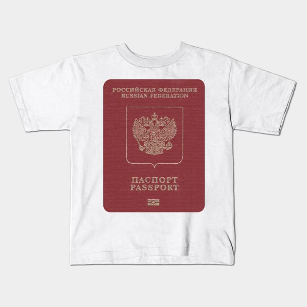 Russian Passport Kids T-Shirt by Islanr